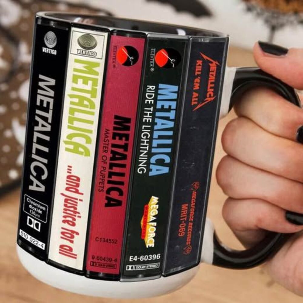Metallica Album Stack Coffee Mug - 11 oz, Brand New Cup!